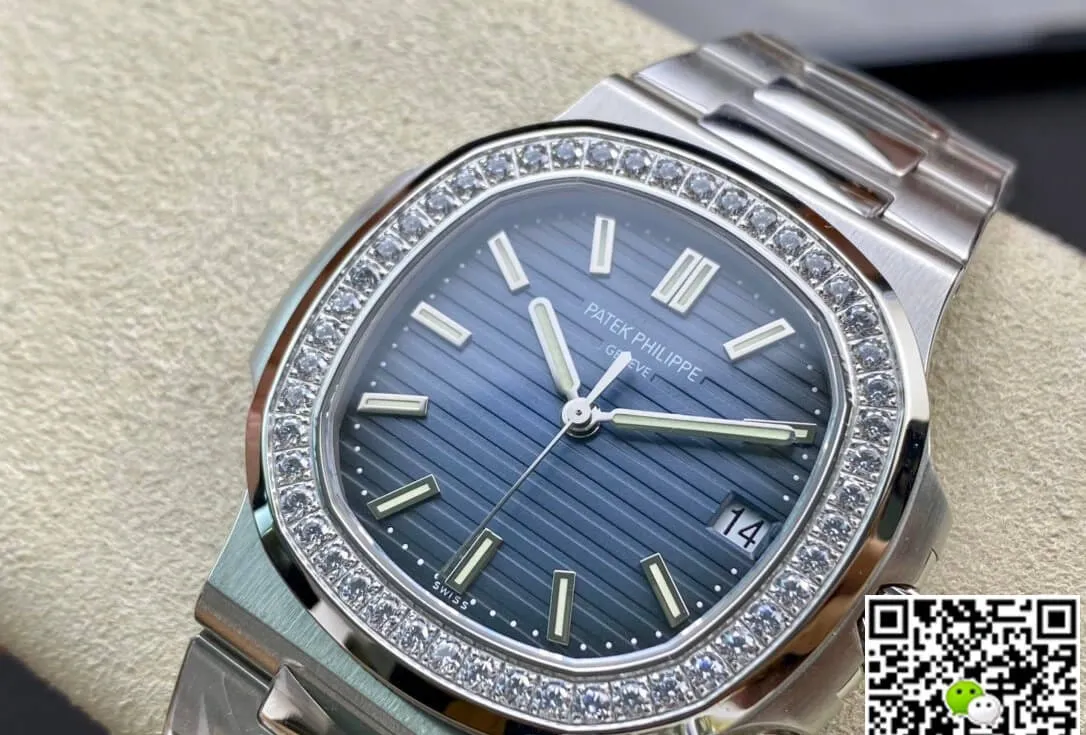 Patek Philippe Nautilus 5713 1G-010 PPF Factory 1:1 Best Edition Replica Watch V4 Blue Dial Swiss Cal.324 SC
